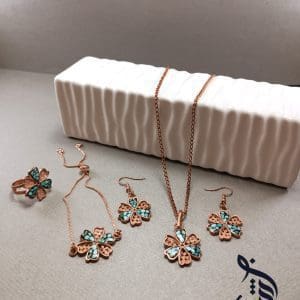 سرویس زیورآلات مس و فیروزه کوبی الیسا