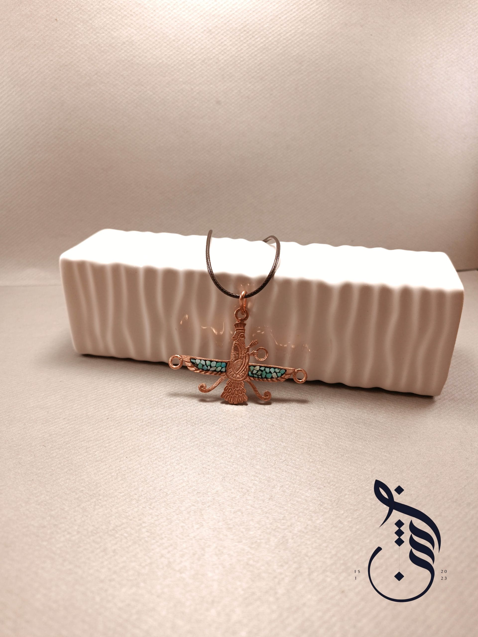 گردنبند مس و فیروزه کوبی فروهر