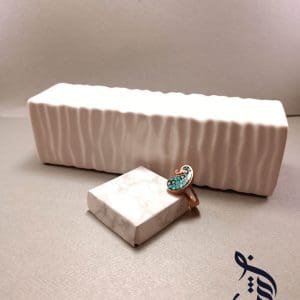 انگشتر مس و فیروزه کوبی حلیمه