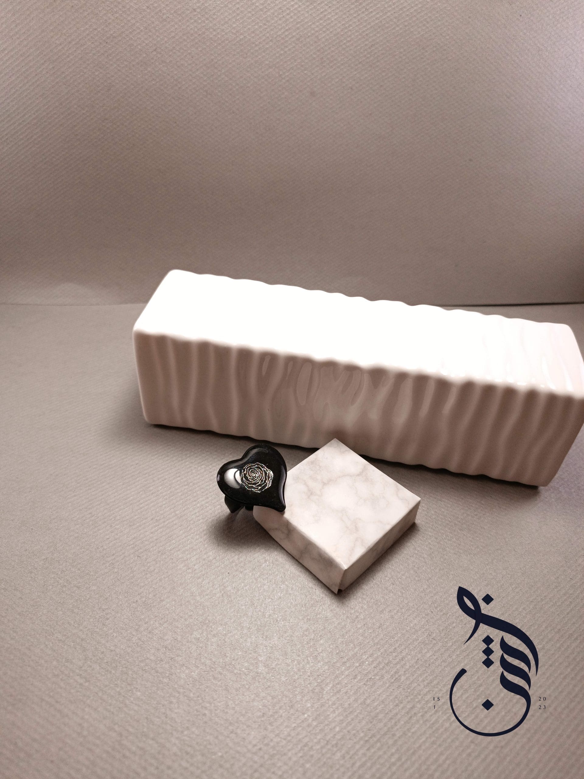 انگشتر رزینی قلب