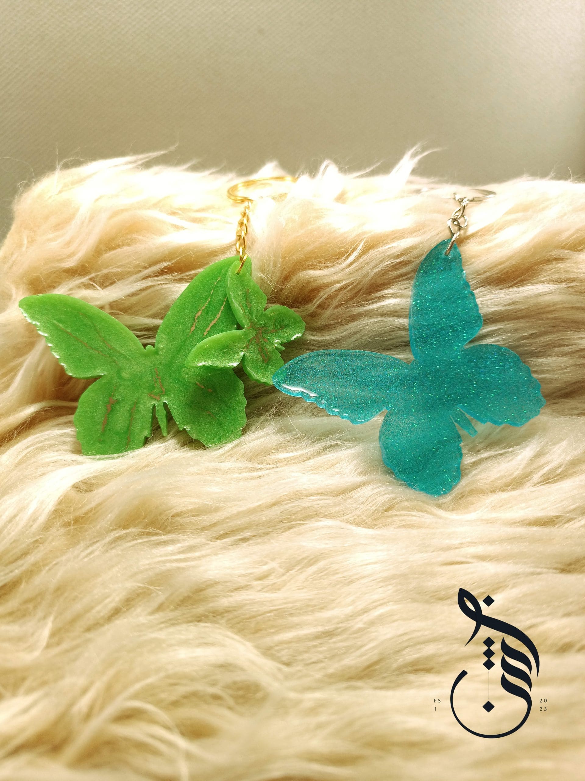 جا کلیدی رزینی پروانه سبز