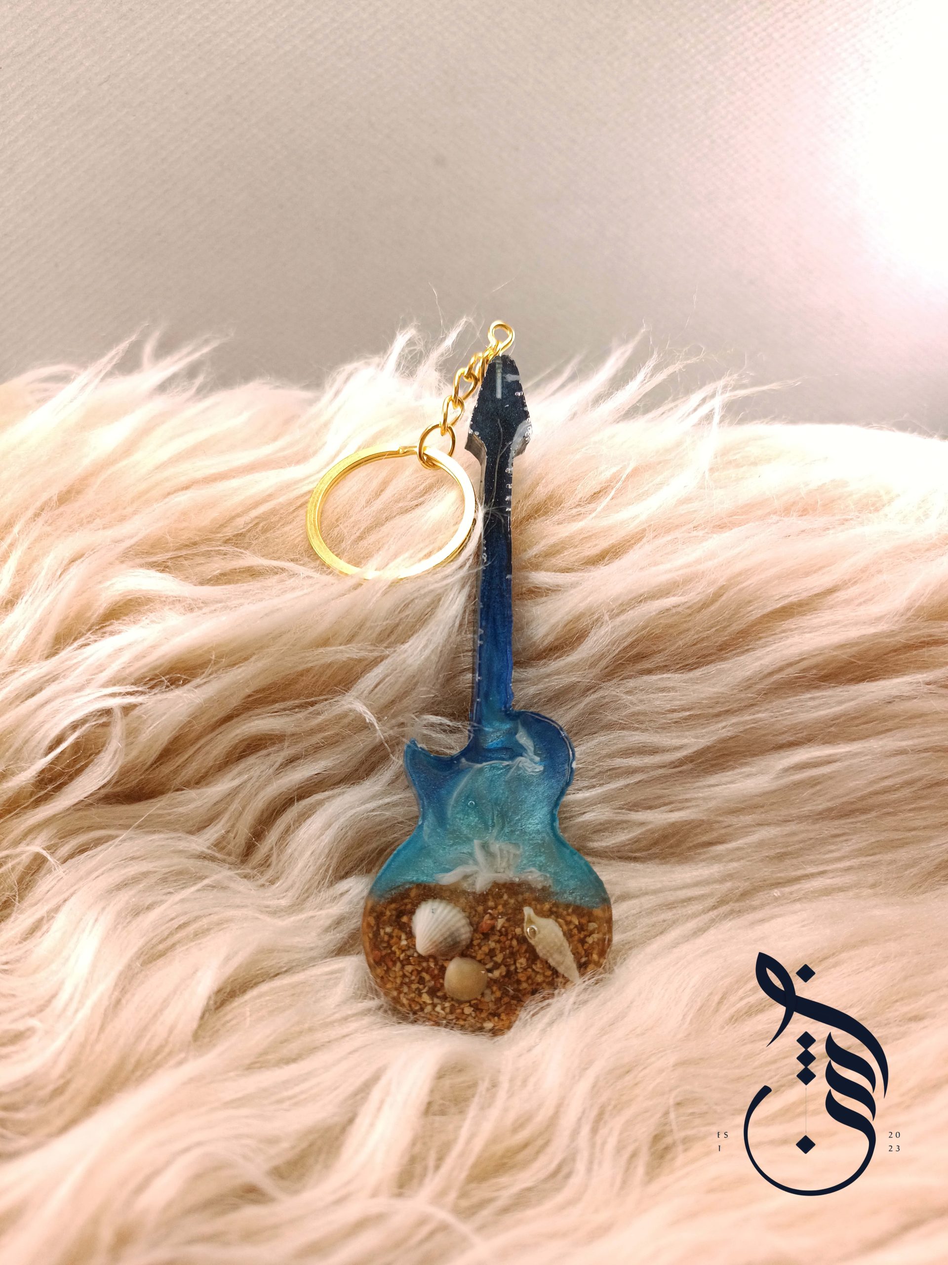 جاکلیدی رزینی گیتار طرح دریا