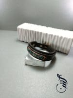 دستبند چرمی مس و فیروزه کوبی رامونا