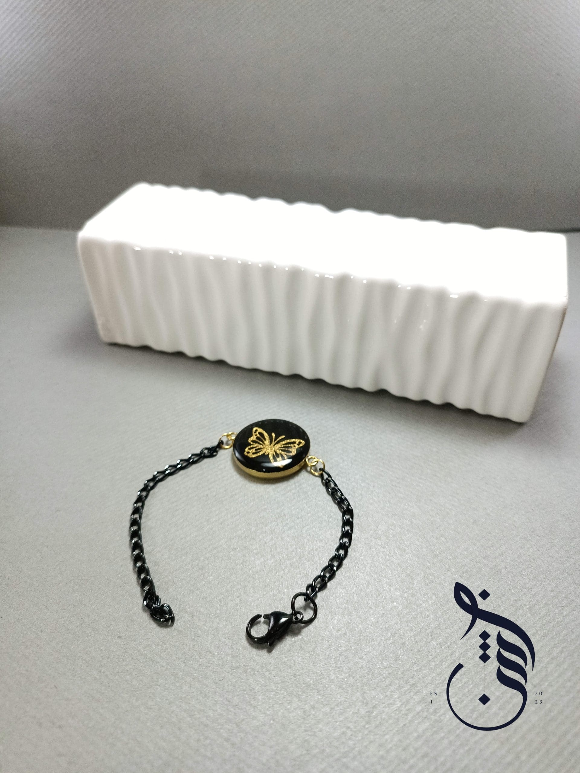 دستبند رزینی پروانه