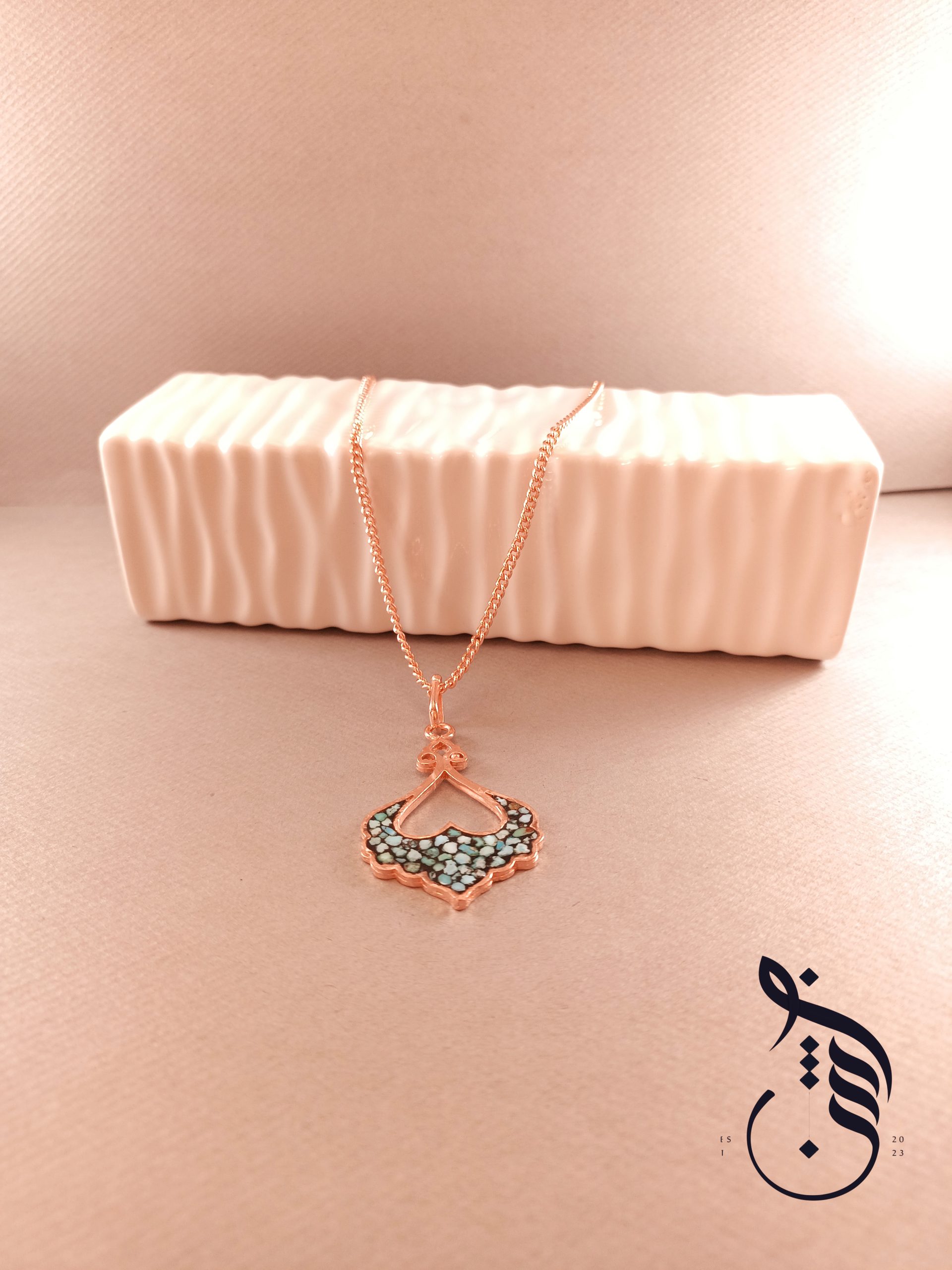 گردنبند مس و فیروزه کوبی بوژنه