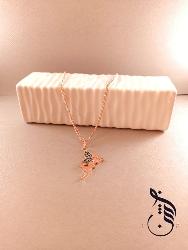 گردنبند مس و فیروزه کوبی فرشته