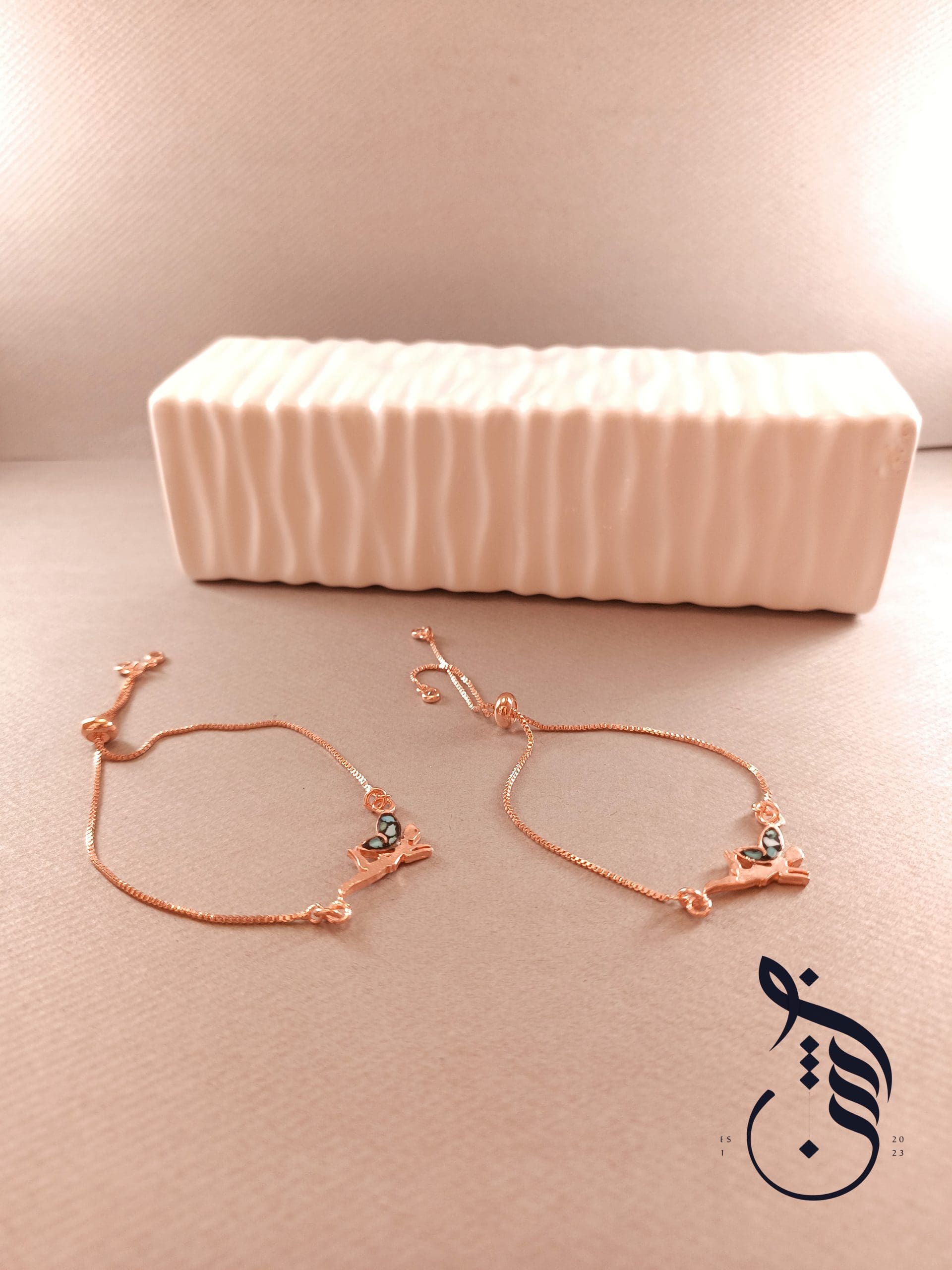 دستبند مس و فیروزه کوبی فرشته