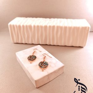 گوشواره مس و فیروزه کوبی درخت زندگی