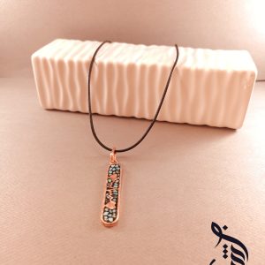گردنبند مس و فیروزه کوبی ضربان قلب