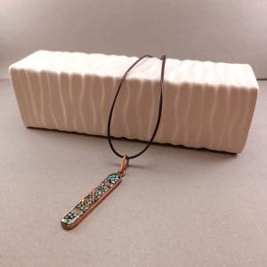 گردنبند مس و فیروزه کوبی بی نهایت