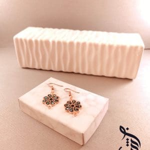 گوشواره مس و فیروزه کوبی باران