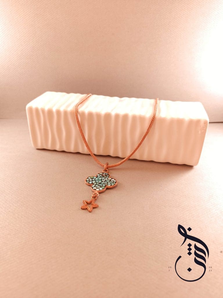 گردنبند مس و فیروزه کوبی ونکلیف