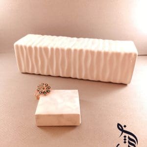 انگشتر مس و فیروزه کوبی آبکاری شده باران