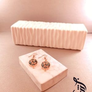 گوشواره مس و فیروزه کوبی انوشه